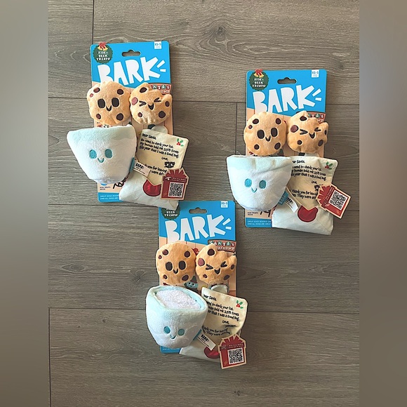 Bark Other - NWT Bark 3 Pack Bundle of Cookie and Milk Dog Toys